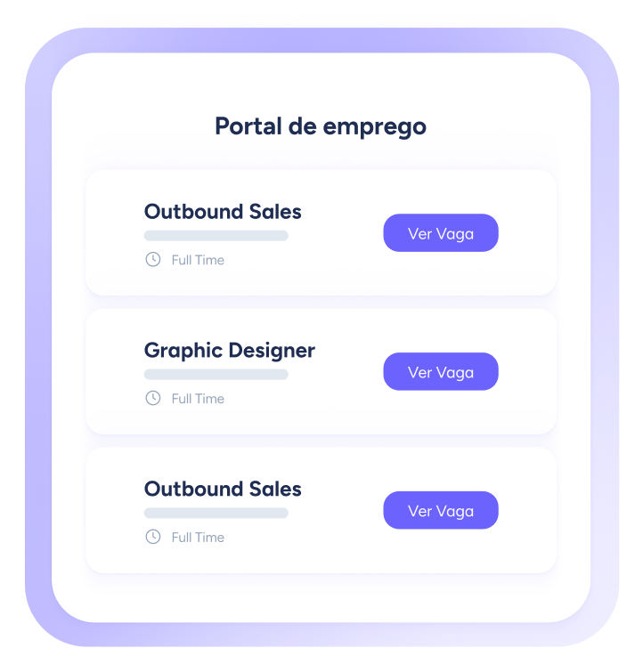 Portal de emprego personalizado