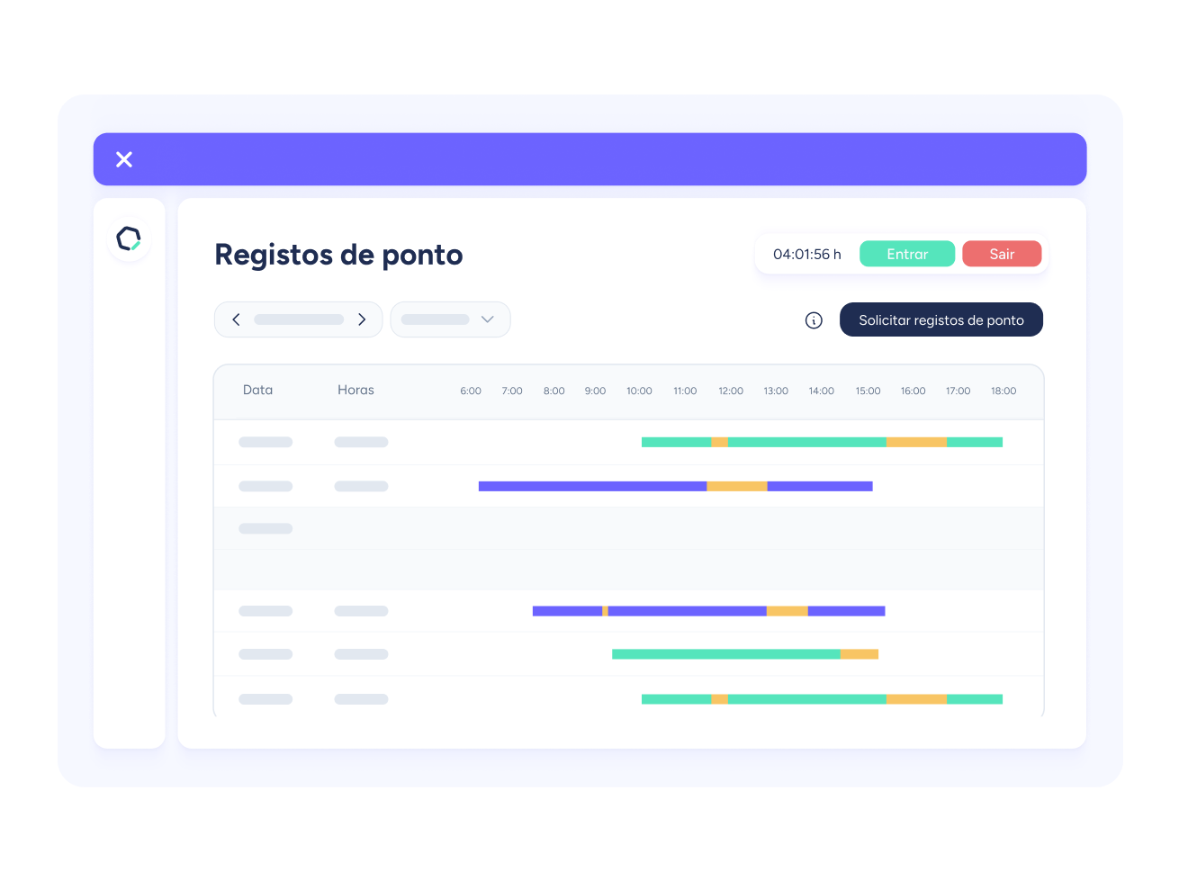 Software de controlo de assiduidade